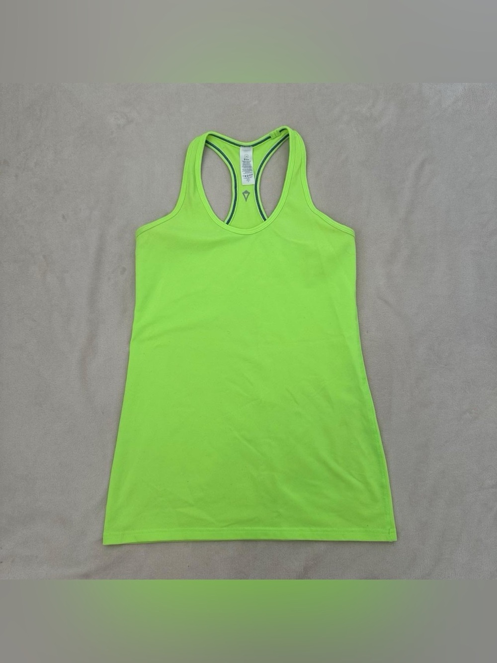 Neon Green Ivivva Lululemon Girls Racerback Athletic Tank